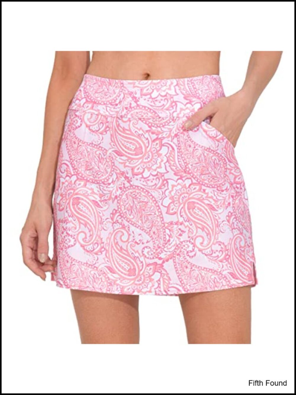 Womens Active Skorts Golf Tennis 4 Pockets Polyster Spandex High Rise